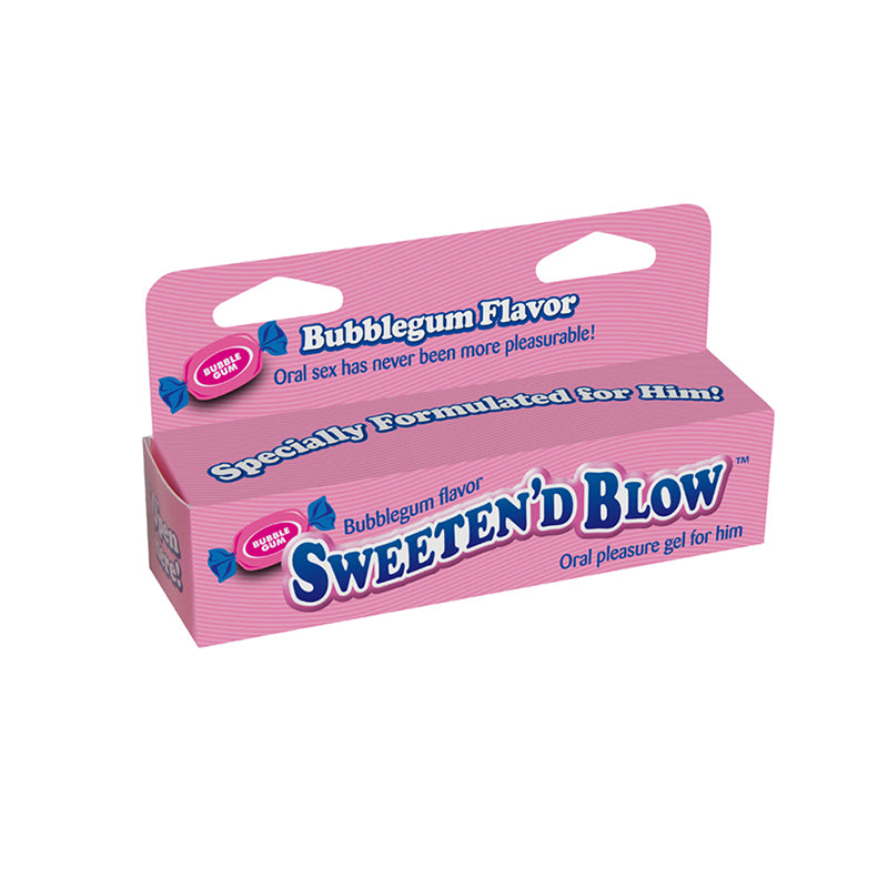 Sweeten''d Blow (Bubble Gum/1.5oz) Sweeten'd Blow bubble gum gel 1.5 oz bright-pink carton with blue lettering