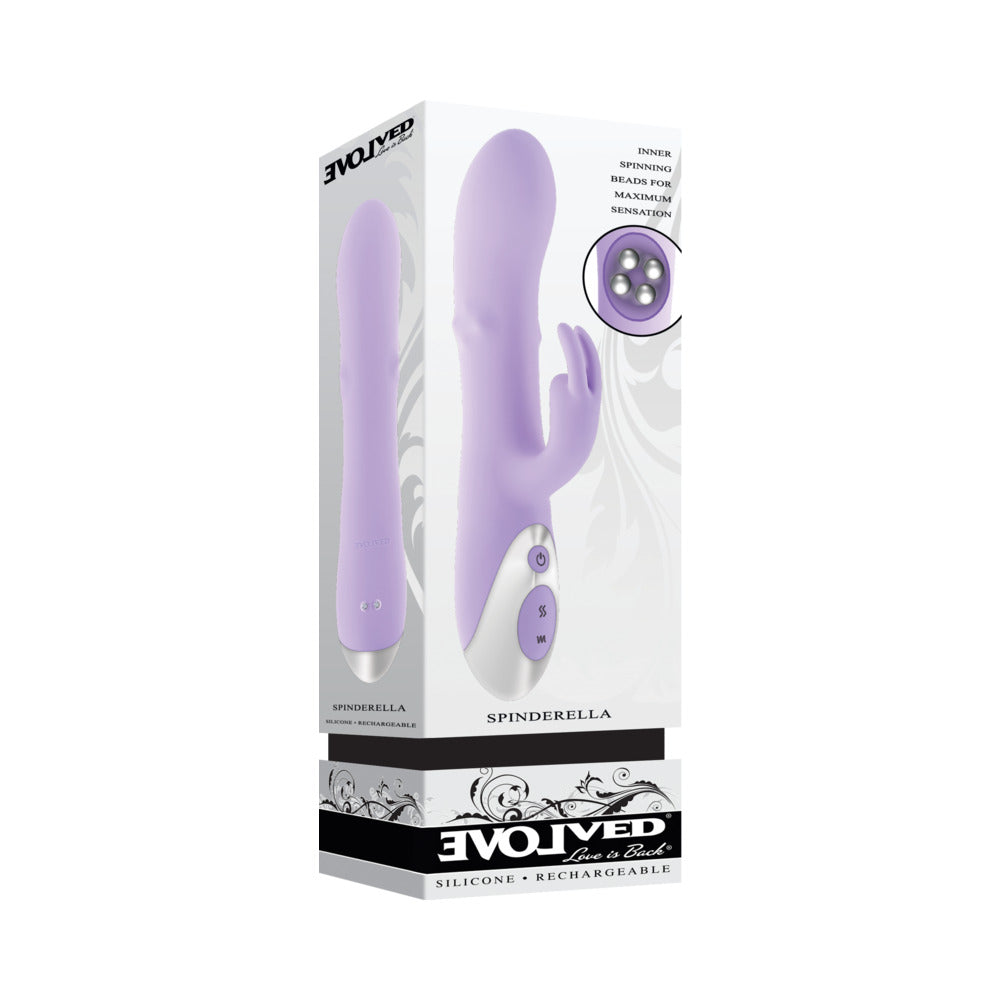 Evolved Spinderella Purple Boxed light-purple Evolved Spinderella vibrator
