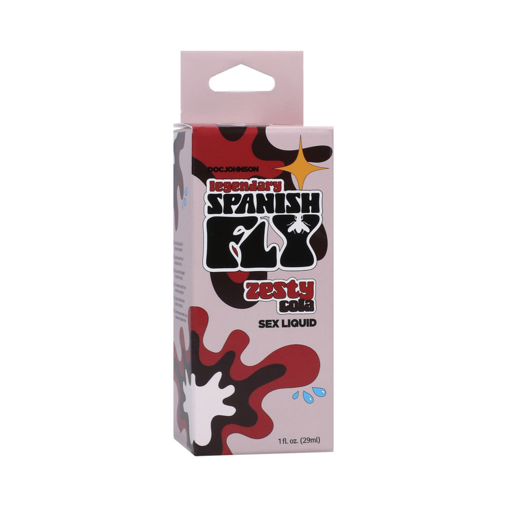 Spanish Fly Sex Liquid Zesty Cola 1 oz. Spanish Fly Zesty Cola one-ounce carton with brown camouflage print