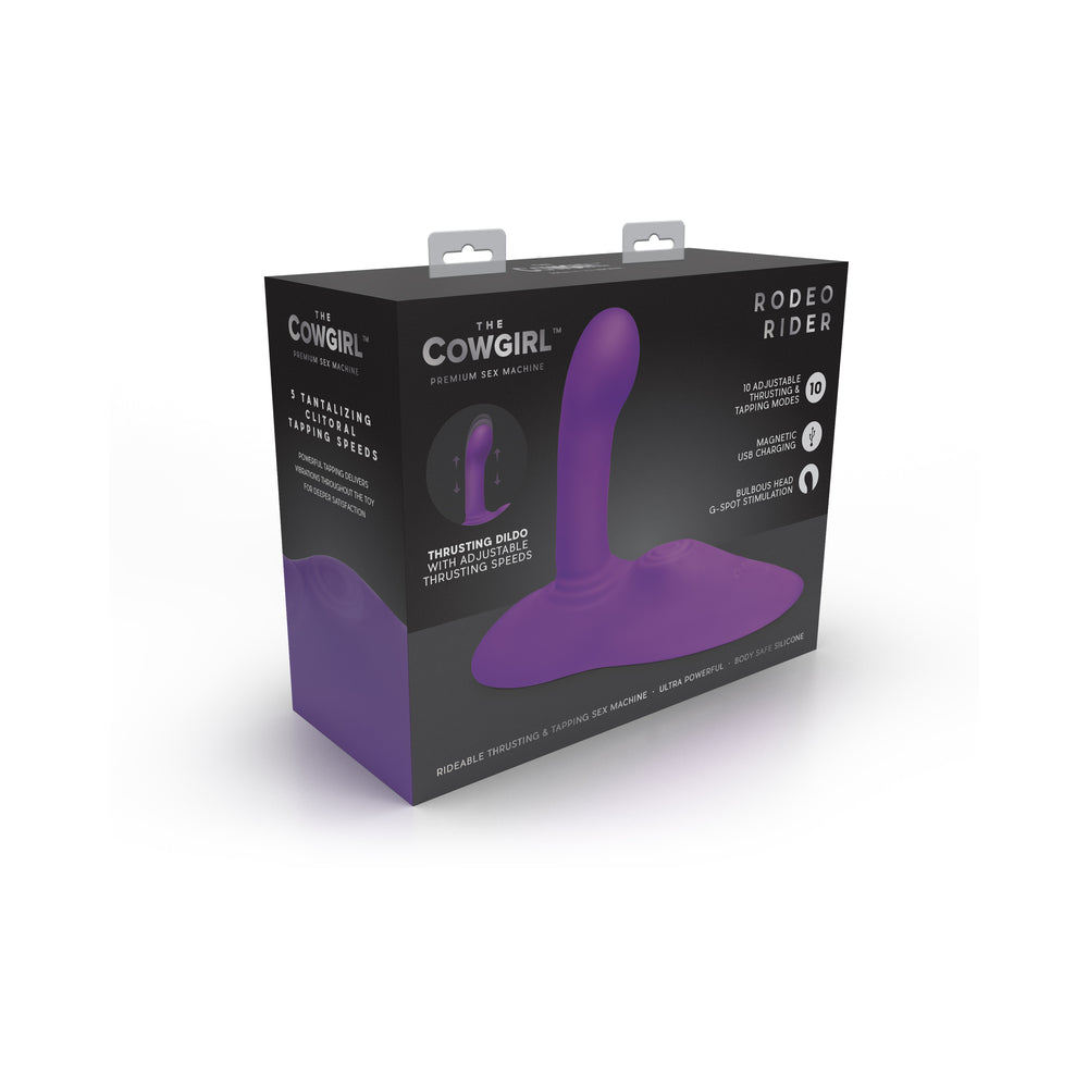 The Cowgirl Rodeo Rider Purple Cowgirl Rodeo Rider shown in black retail box