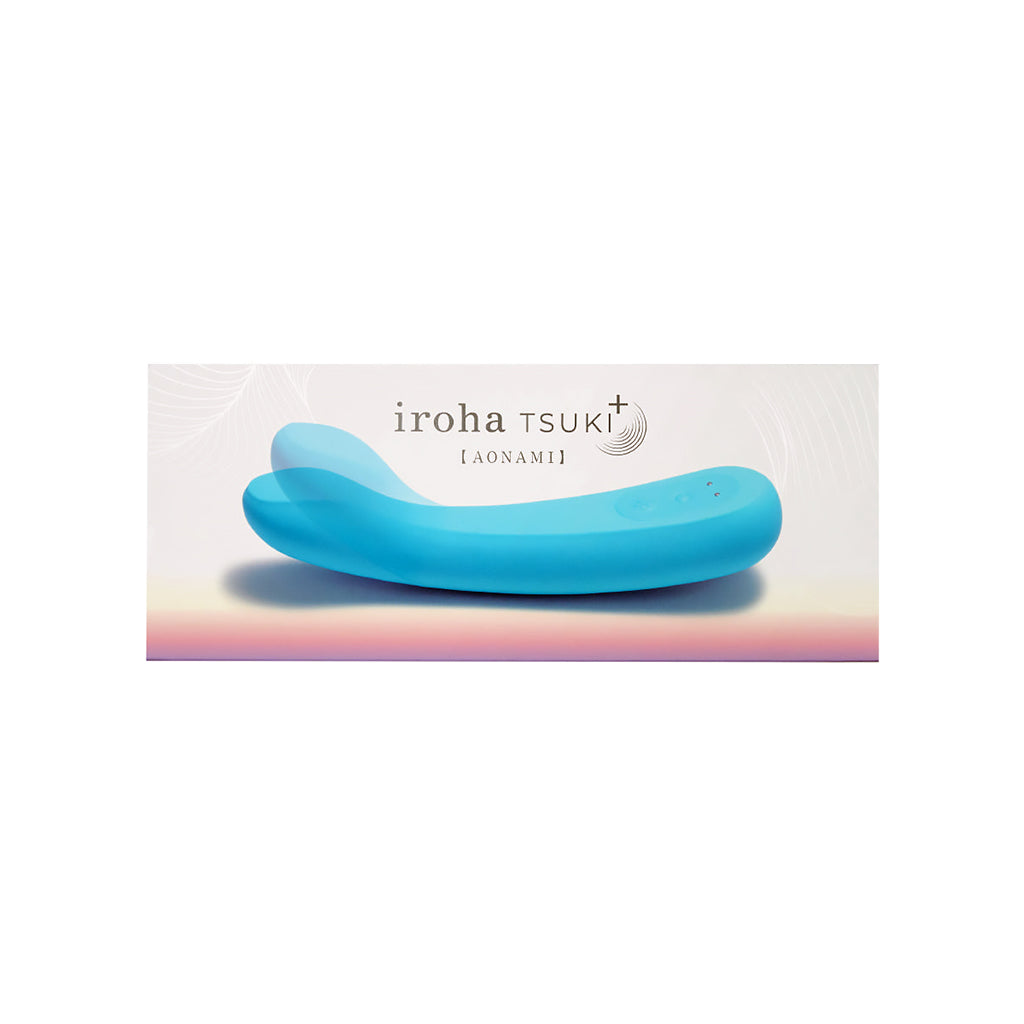 iroha tsuki+ AONAMI Blue iroha tsuki+ AONAMI curved vibrator on branded banner