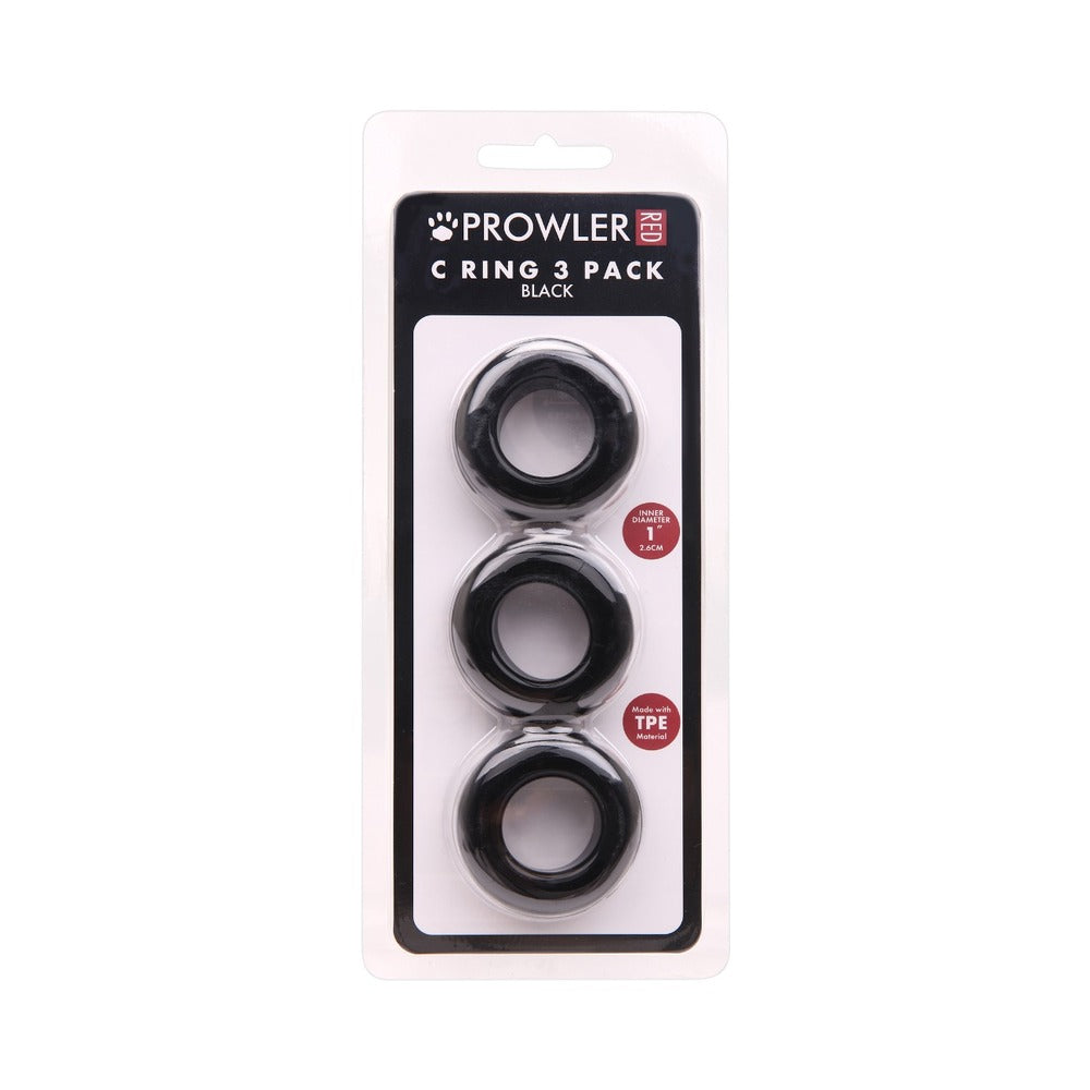 Prowler RED C-Ring 3-Pack Prowler RED black C-ring three-pack front retail package