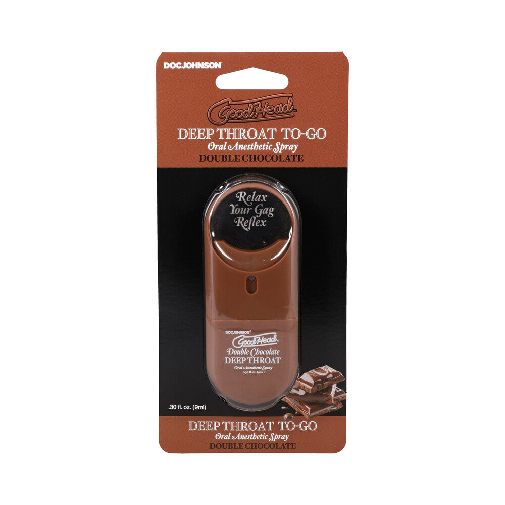GoodHead Deep Throat Spray To-Go Double Chocolate .30 oz. GoodHead Deep Throat Spray To-Go Double Chocolate .30 oz.