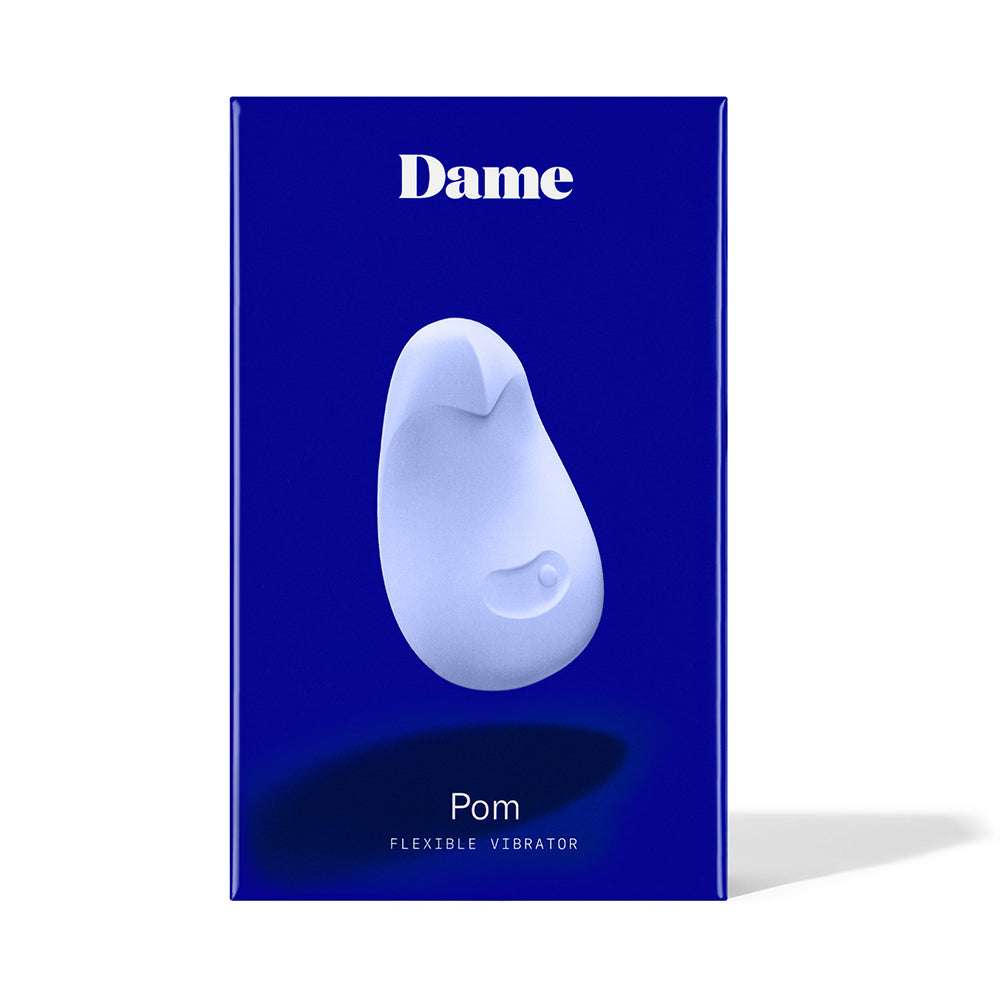 Dame Pom Flexible Vibrator Ice Dame Pom ice blue flexible vibrator retail box
