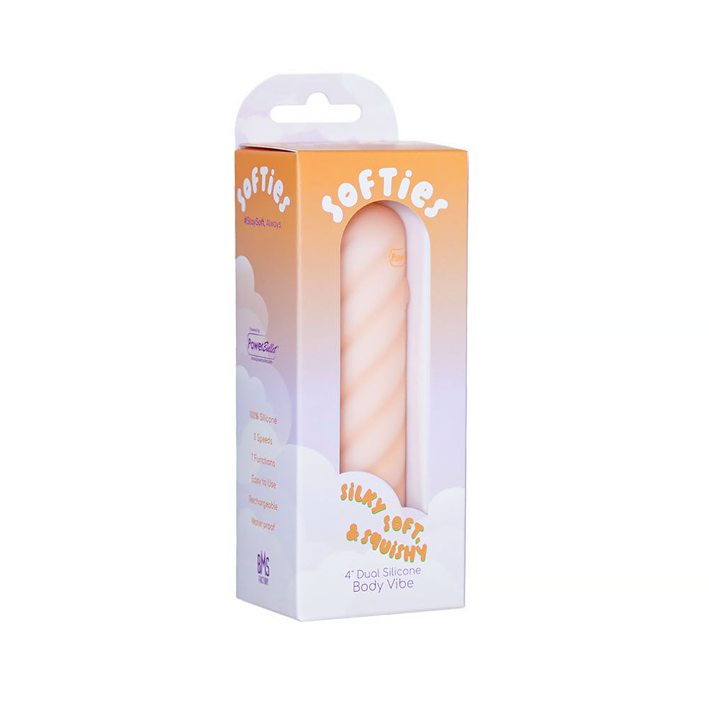 Softies Dual Layer Bullet 4 in. Orange BMS Softies Dual Layer Bullet in orange inside an orange and white window retail box