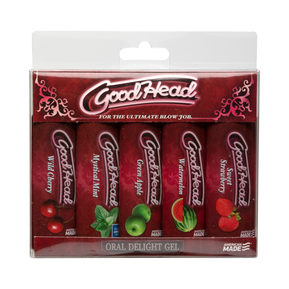 GoodHead - Oral Delight Gel - 5 Pack GoodHead Oral Delight Gel 5 Pack five bottles in clear retail package