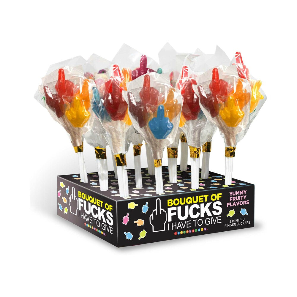 Last Fuck Candy Lollipop Bouquet Last Fuck candy bouquet with red blue and yellow lollipops