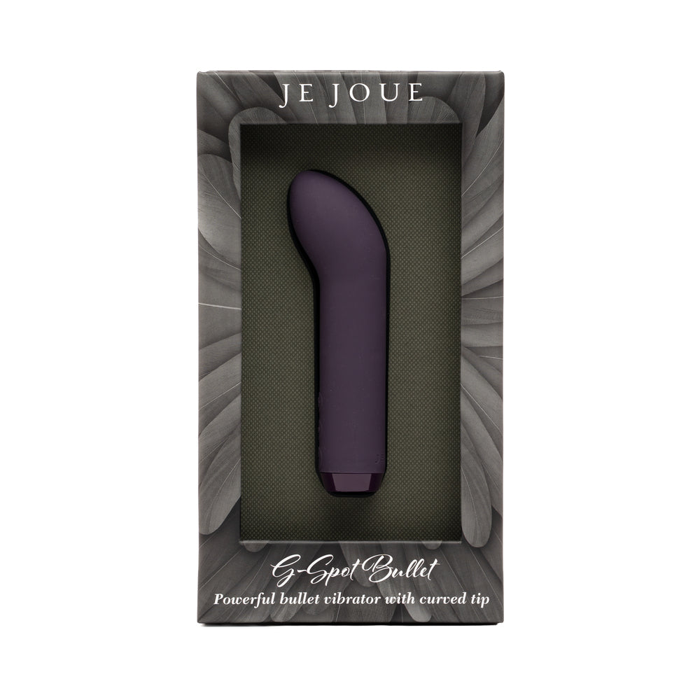 Je Joue G-Spot Bullet Vibrator Rechargeable Silicone Purple Purple Je Joue G-Spot Bullet in retail packaging