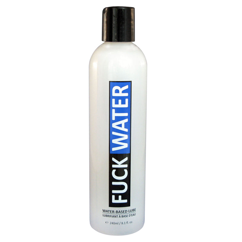Fuck Water Original H2O 8oz Fuck Water Original H2O 8 oz translucent bottle with black cap and blue vertical label