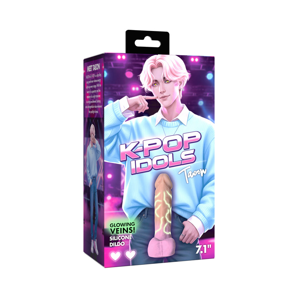 K-Pop Idols Taeon Silicone Dildo with Balls K-Pop Idols Taeon Silicone Dildo with Balls