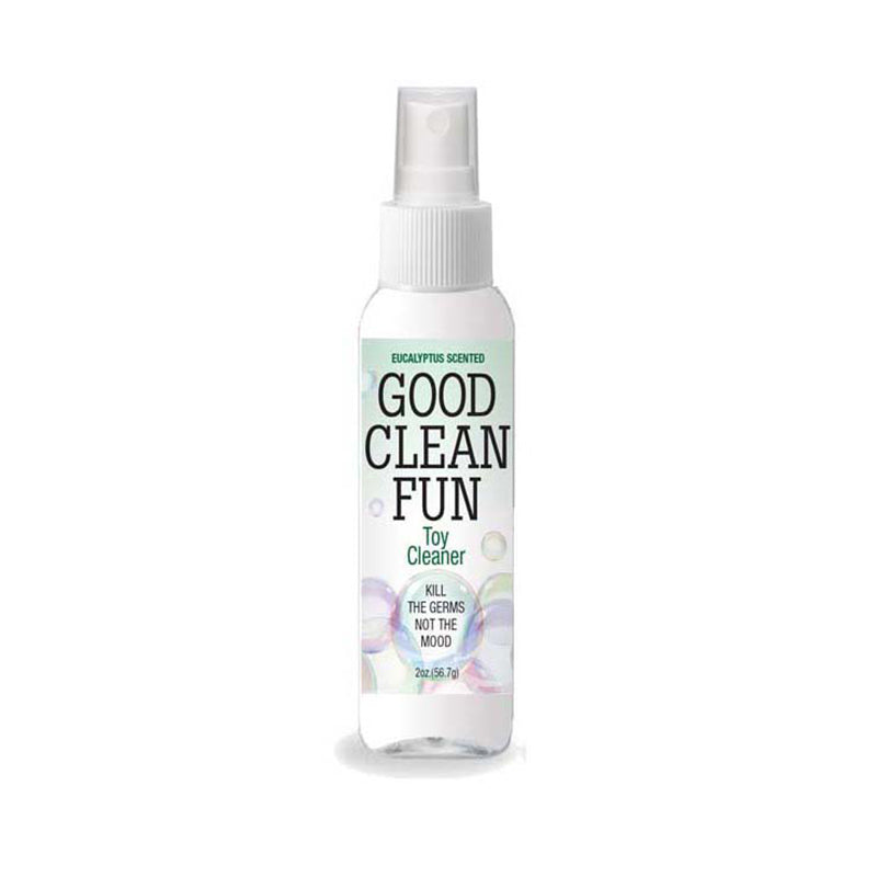 Good Clean Fun 2 oz. Eucalyptus Toy Cleaner Good Clean Fun Eucalyptus 2 oz clear bottle with white spray pump