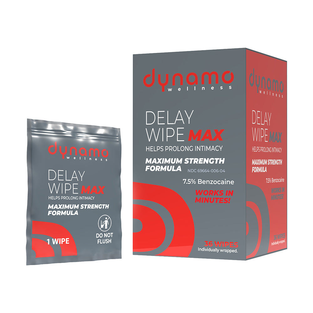 Dynamo Wellness Maximum Strength Delay Wipe 7.5% - 36 Pack Dynamo Wellness Maximum Strength Delay Wipe 7.5% - 36 Pack