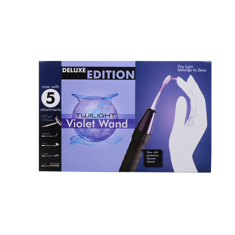 Zeus Electrosex Deluxe Edition Twilight Violet Wand With 5 Attachments Zeus Electrosex Deluxe Edition Twilight Violet Wand With 5 Attachments