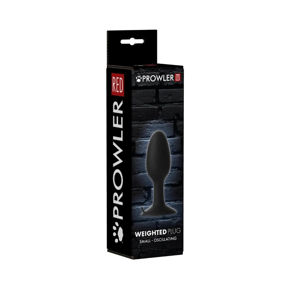 Prowler RED Weighted Butt Plug Black Small Prowler RED small black weighted butt plug retail box