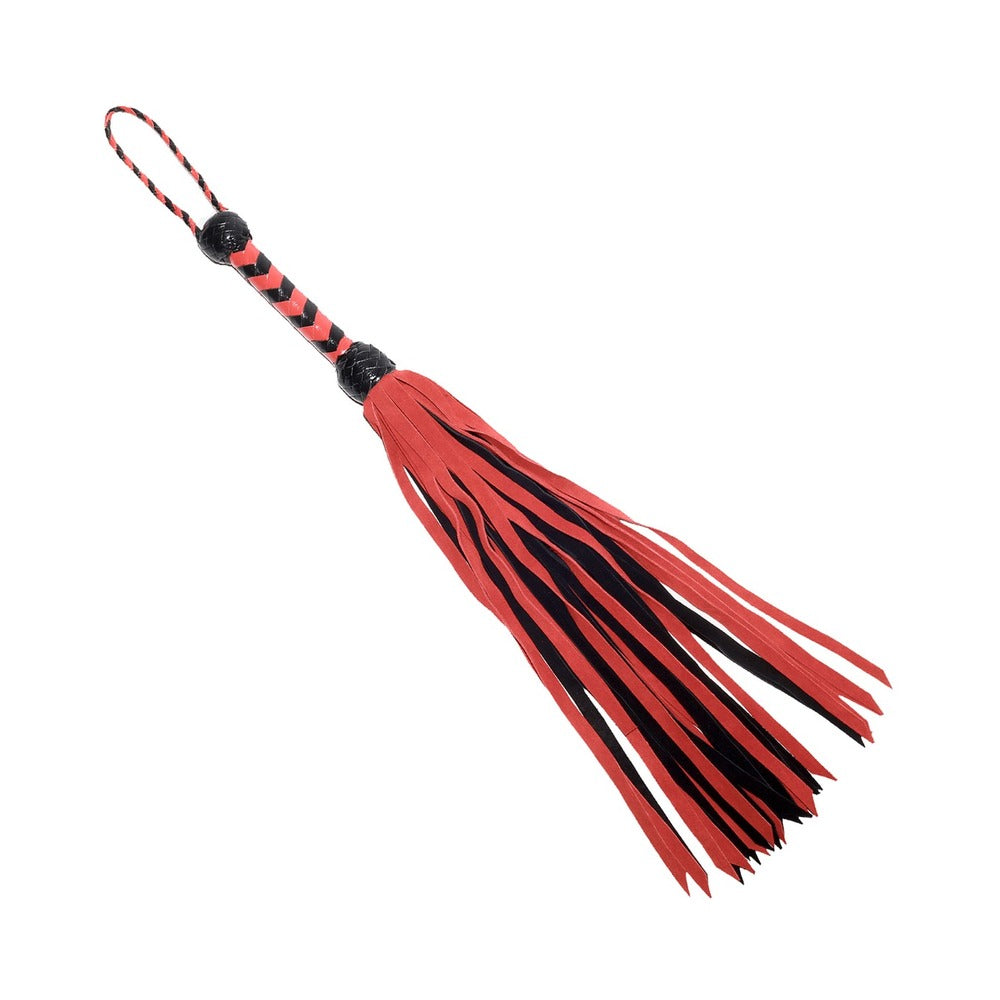 Prowler RED Flogger 33 in. Black/Red Prowler RED 33-inch flogger with black and red tails spread