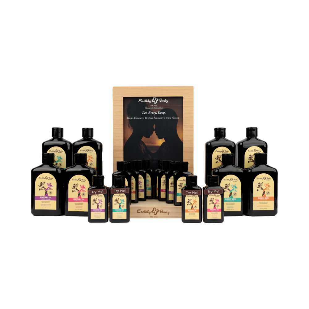 Earthly Body At Night Aphrodisiac Collection Pre-Pack Earthly Body At Night pre-pack with bottles and countertop display