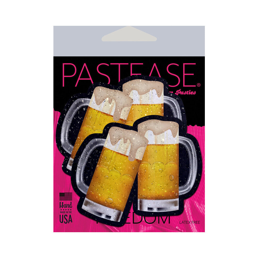 Pastease Clinking Beer Mug Nipple Pasties Pastease clinking beer mug nipple pasties package