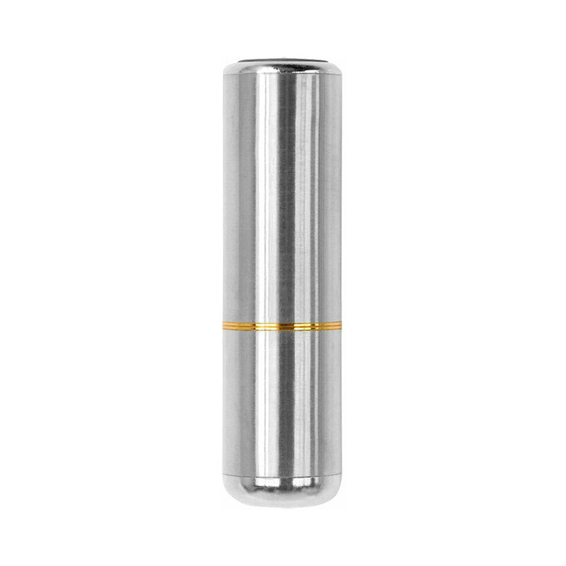 Crave Bullet Silver with Gold Band silver Crave Bullet vibrator with two slim gold bands around the center