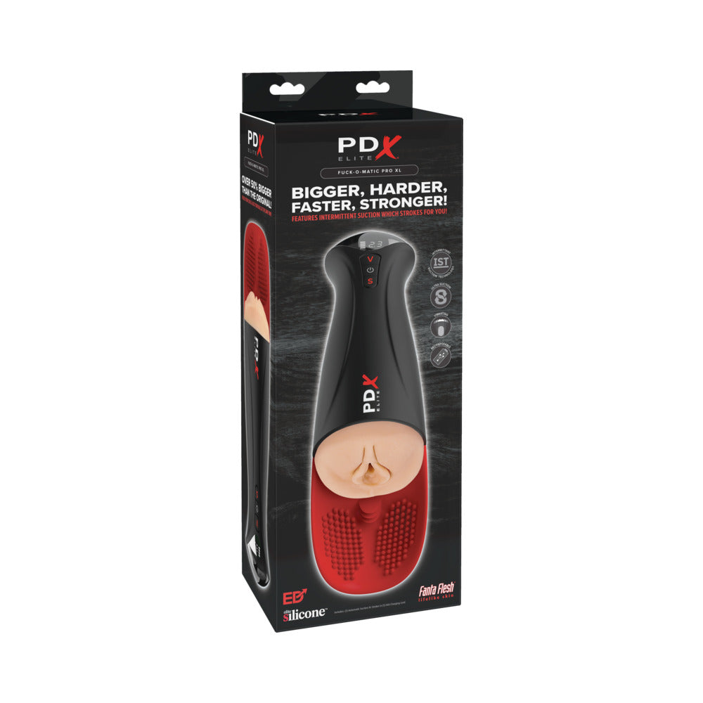 PDX Elite Fuck-O-Matic Pro XL Light PDX Elite Fuck-O-Matic Pro XL light stroker in black box