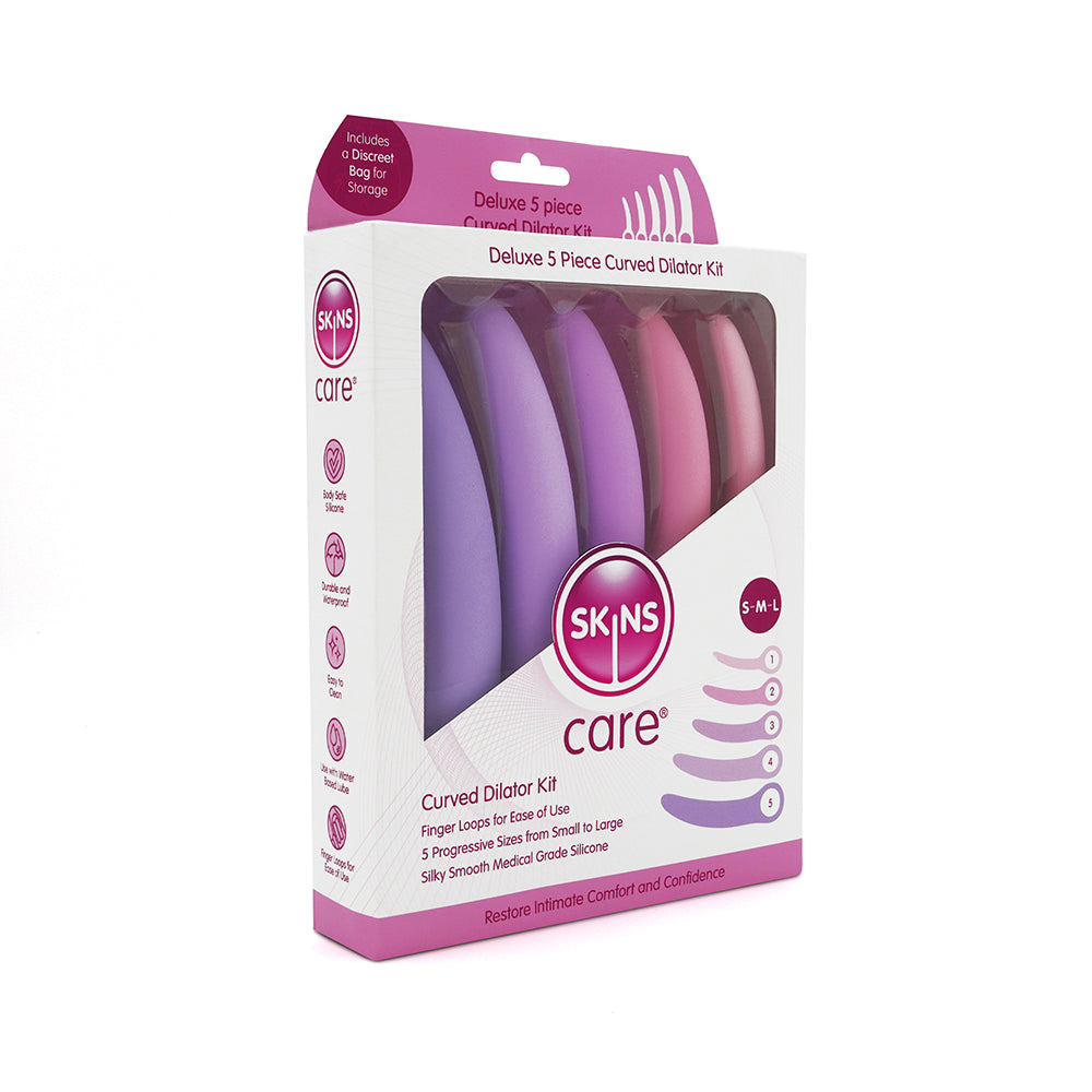 Skins Care Curved Dilators 5-Piece Set Skins Care five-piece graduated curved dilator set in window box