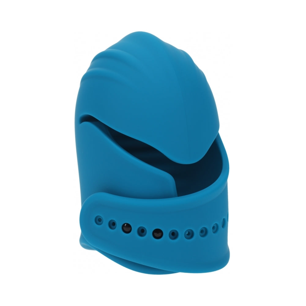 LEVELZ Adjustable Vibrating Silicone Penis Head Stimulator Teal LEVELZ Adjustable Vibrating Silicone Penis Head Stimulator Teal