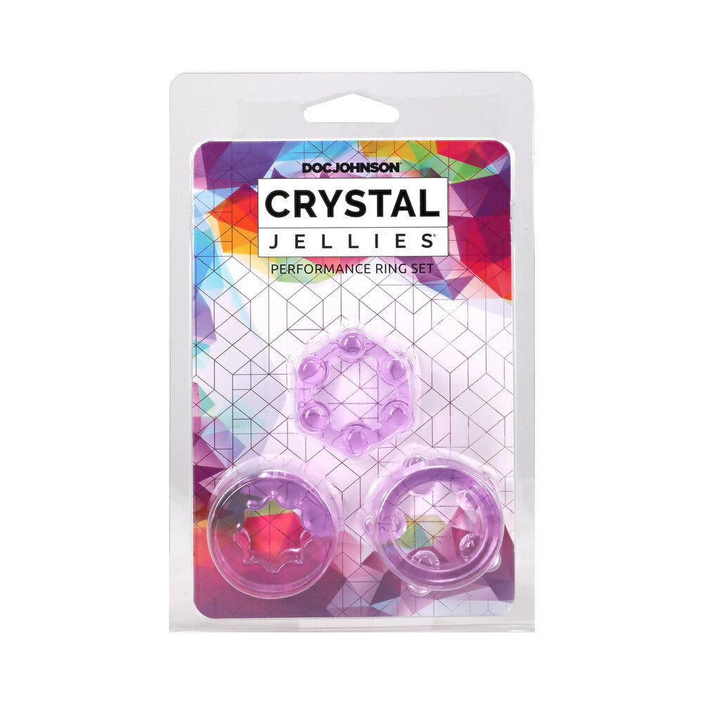 Crystal Jellies Performance Ring Set Purple Crystal Jellies Performance Ring Set Purple