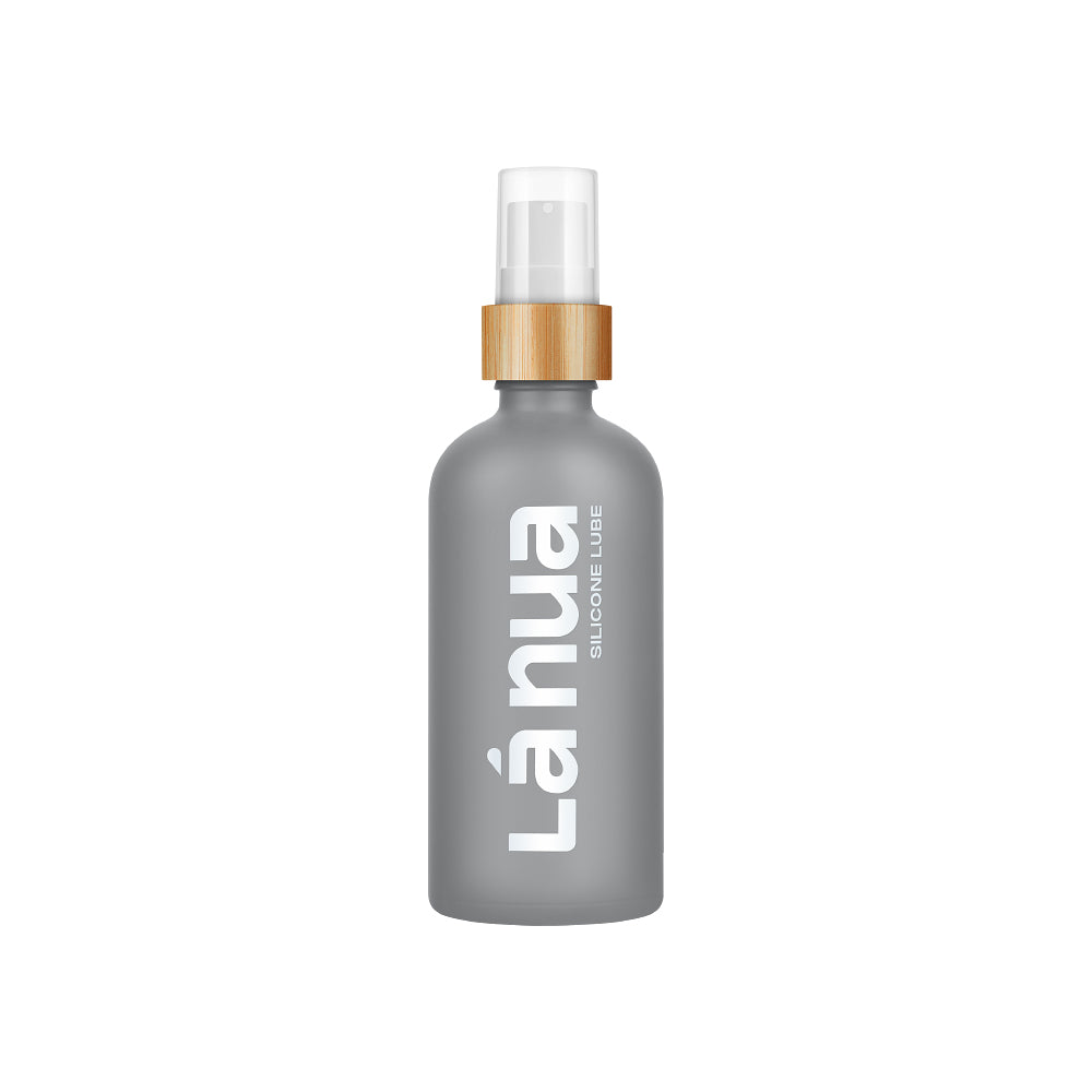 La Nua Unscented Silicone Lubricant 3.4 oz. La Nua Unscented Silicone 3.4 oz charcoal-gray pump bottle