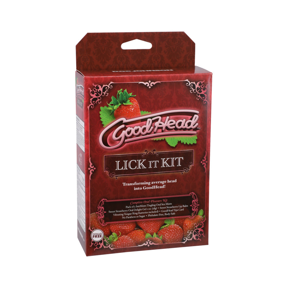 GoodHead - Kit For Her Multi-Colored Front of red GoodHead Lick It Kit for Her retail box