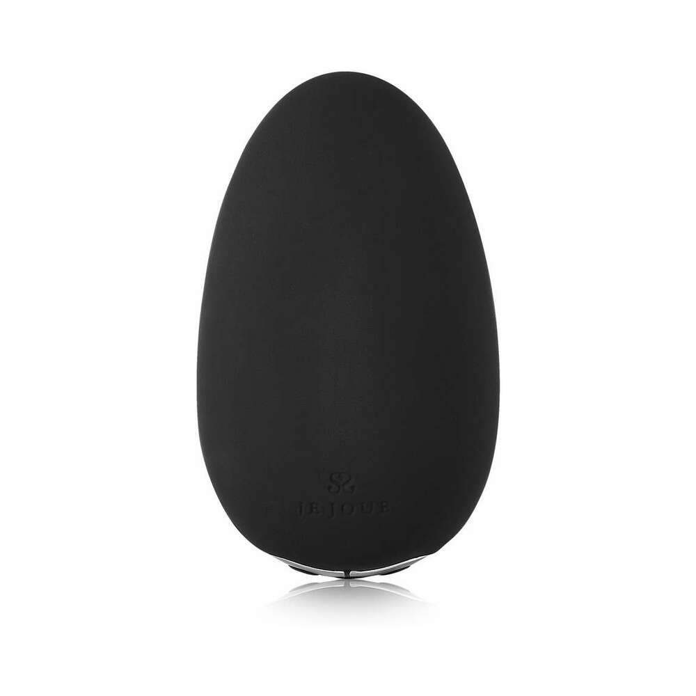 Je Joue Mimi Soft Soft-Tip Clitoral Vibrator Black Upright front view of black Je Joue Mimi Soft vibrator