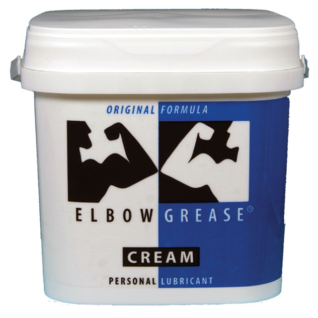 Elbow Grease Original Cream (1/2 Gallon) Large white Elbow Grease Original cream tub with blue-and-black label