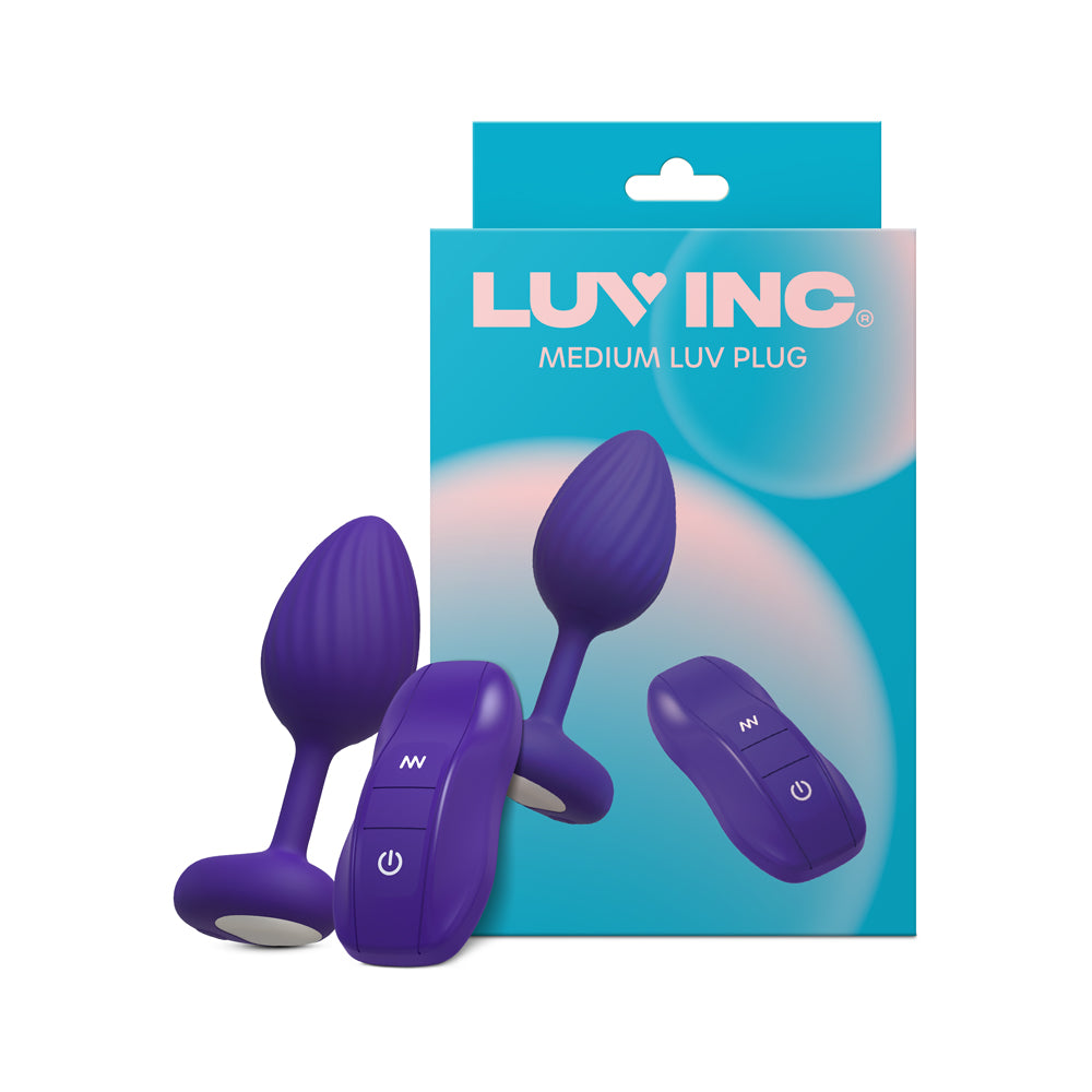 Luv Inc. Mp41: Luv Plug Purple Medium Luv Inc. MP41 medium purple plug with car-shaped remote and retail box