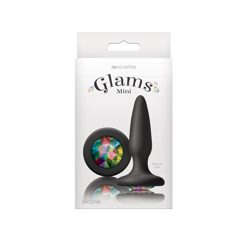 Glams Mini Anal Plug Rainbow Gem Glams Mini Anal Plug Rainbow Gem
