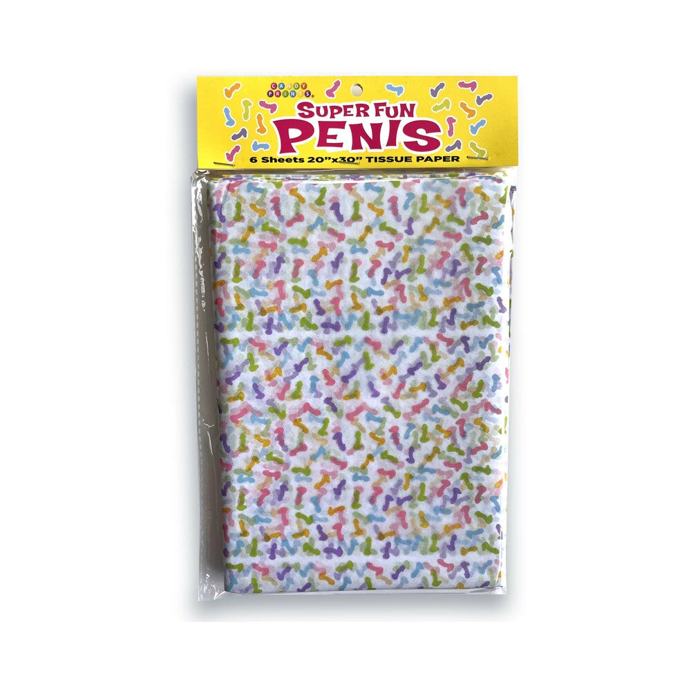 Super Fun Penis Tissue Paper Super Fun Penis tissue paper six-sheet package