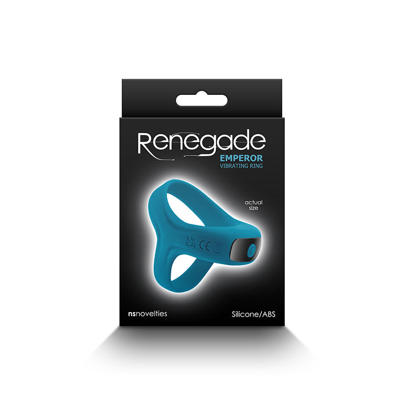Renegade Emperor Vibrating Ring Teal Renegade Emperor teal vibrating ring in retail box