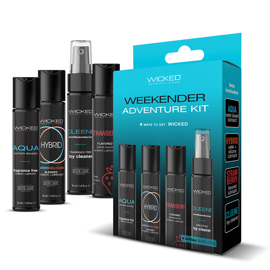 Wicked Weekender Adventure Kit Wicked Weekender Adventure Kit with four black containers and turquoise box