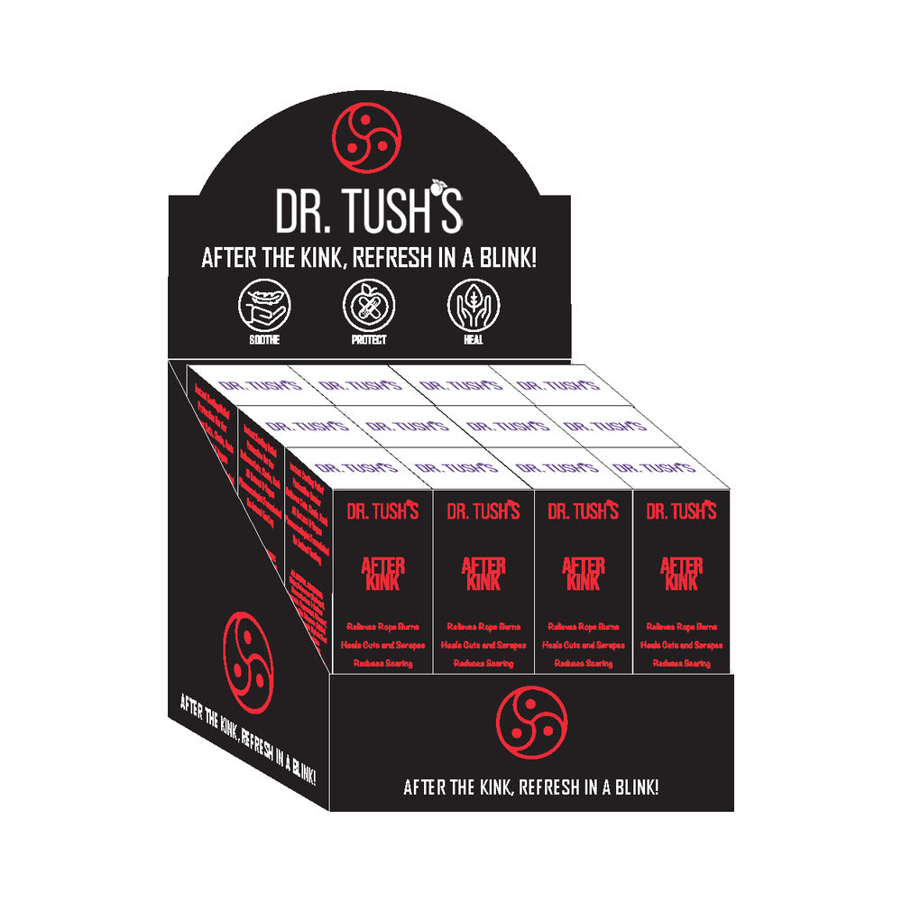 Dr. Tush''s After Kink 12-Pack Display Dr. Tush's After Kink 12-pack black countertop display