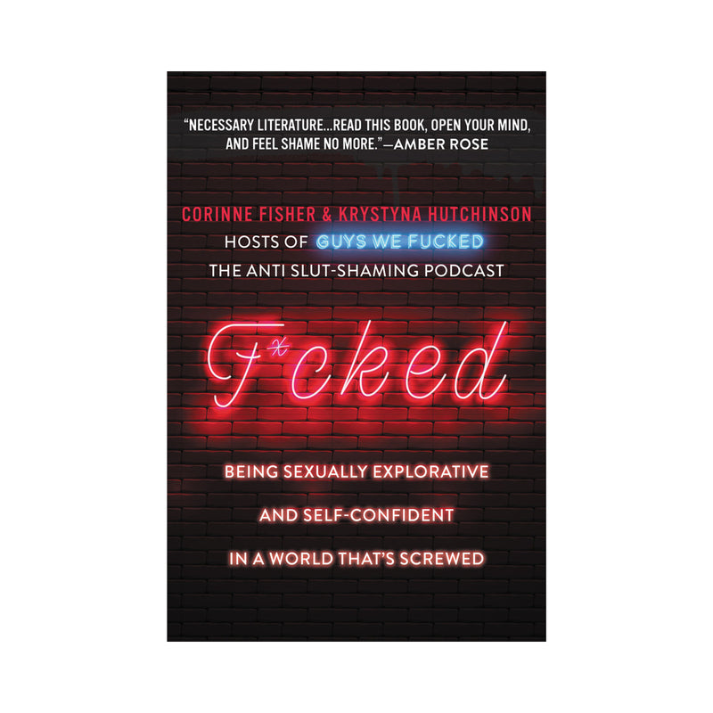 F*cked black brick F*cked book cover with red neon title and author names