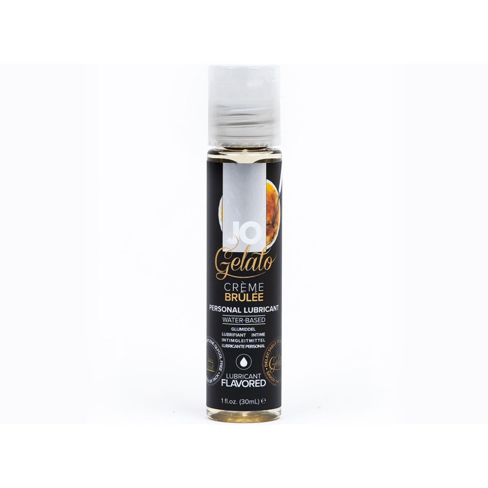 JO Gelato Creme Brulee Flavored Water-Based Lubricant 1 oz. JO Gelato Creme Brulee Flavored Water-Based Lubricant 1 oz.