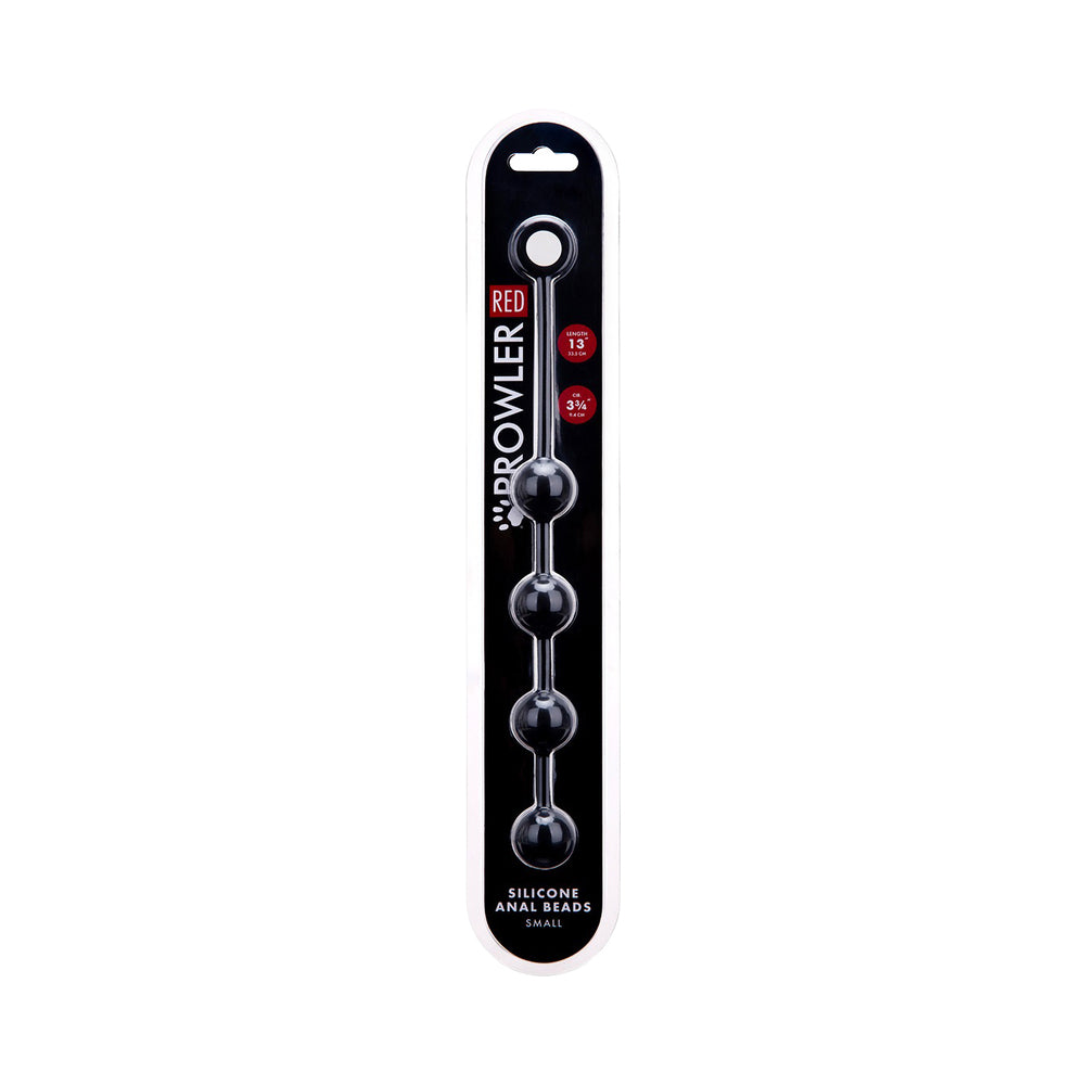 Prowler RED Small Silicone Anal Beads Prowler RED Small Anal Beads in slim retail packaging