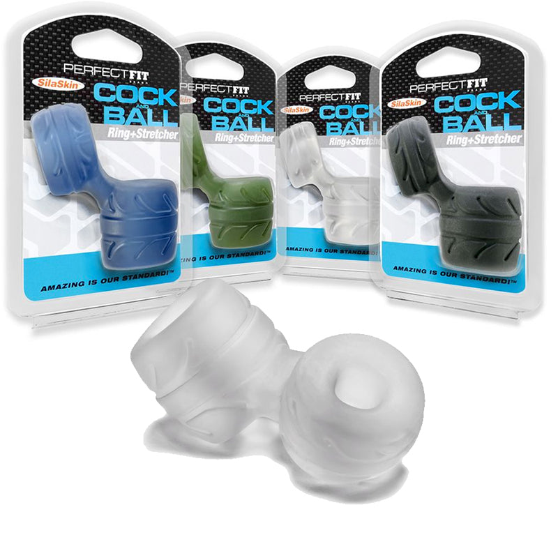 Perfect Fit Cock + Ball Ring & Stretcher Clear Perfect Fit Cock + Ball Ring & Stretcher Clear