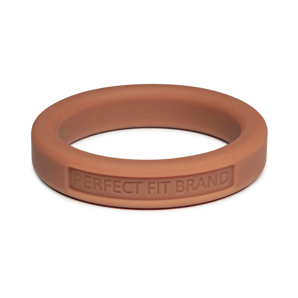 Perfect Fit Hefty Ring 1.4 in. (36mm) Silicone Skintone 2 Perfect Fit Hefty Ring 36mm Skin Tone 2 warm tan horizontal front angle