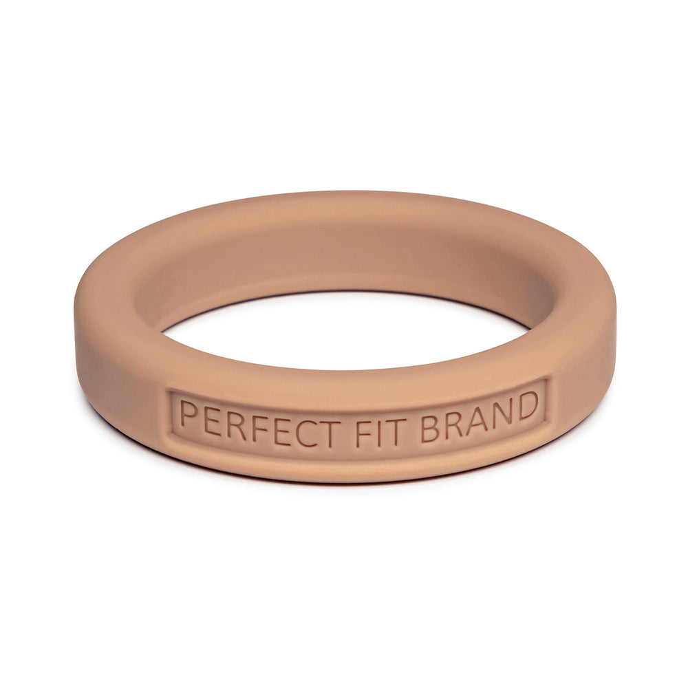 Perfect Fit Hefty Ring 1.4 in. (36mm) Silicone Skintone 4 Perfect Fit Hefty Ring 36mm Skin Tone 4 light beige horizontal front angle