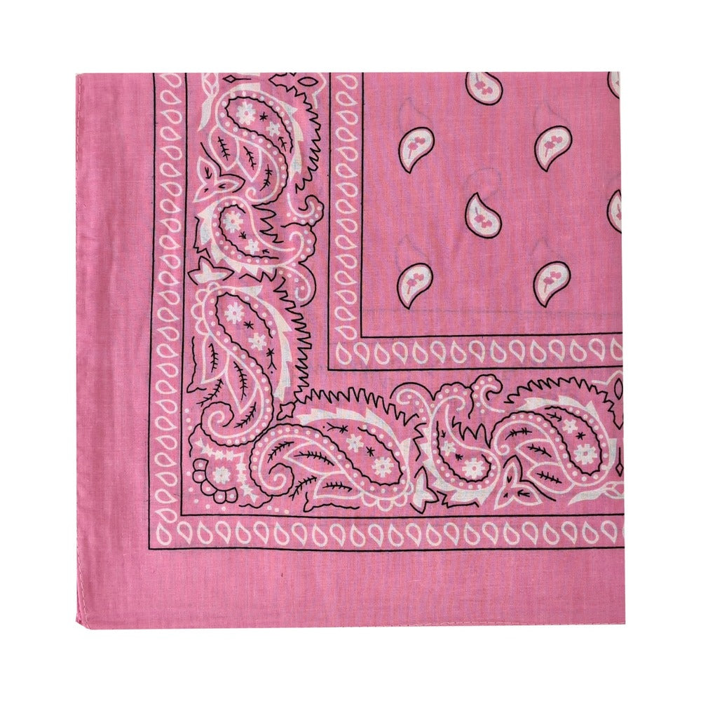 Prowler RED Hanky Light Pink Folded light pink Prowler RED hanky with dark paisley border