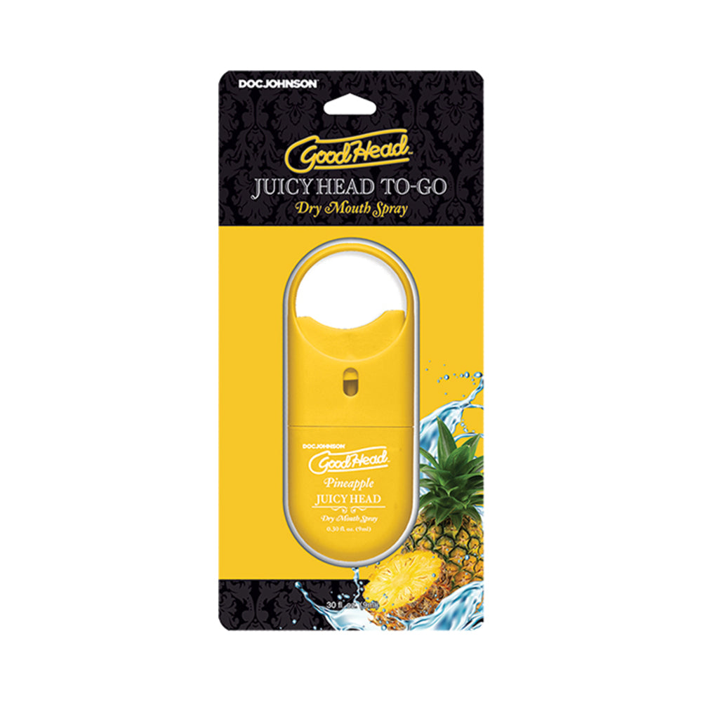 GoodHead Juicy Head Dry Mouth Spray To-Go Pineapple .30 oz. GoodHead Pineapple 0.30 oz pocket spray in package