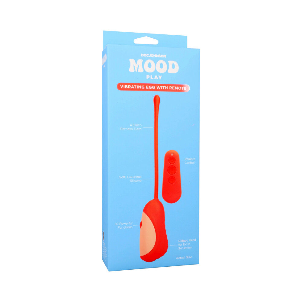 Mood Play Vibrating Egg with Remote Orange Mood Play Vibrating Egg with Remote Orange