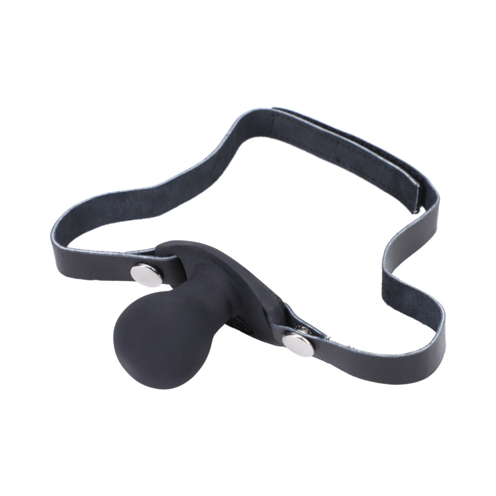 Tantus Beginner Ball Gag Onyx (Bag) Tantus Beginner onyx ball gag with adjustable black strap