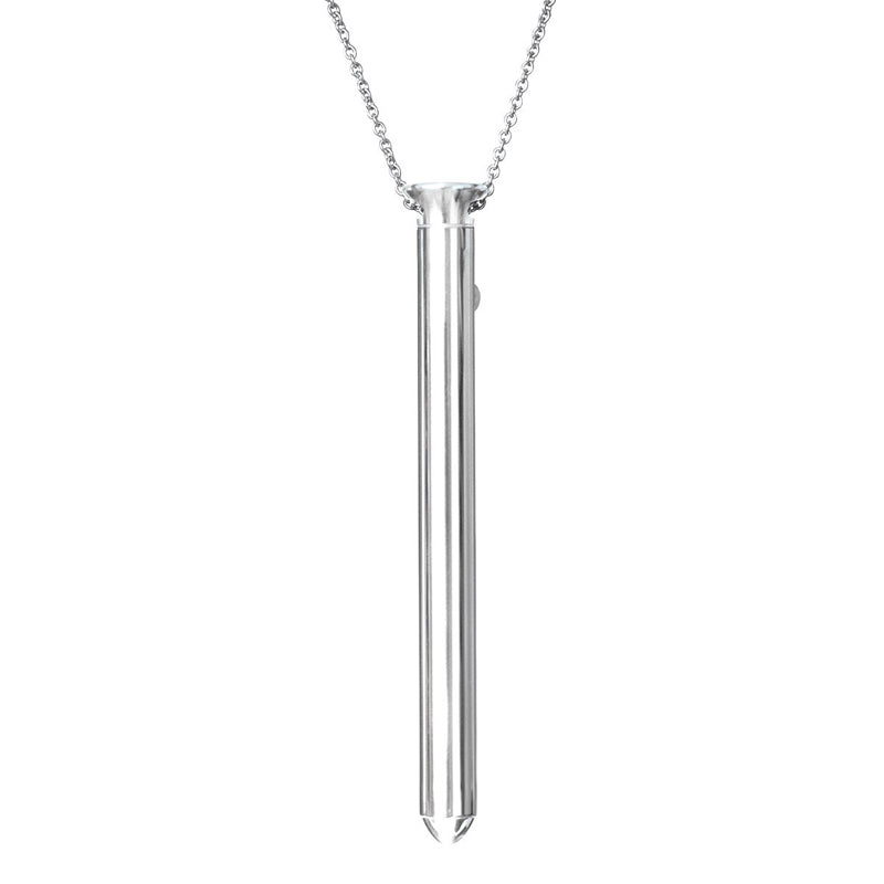 Crave Vesper Necklace Vibe Silver silver Crave Vesper cylindrical pendant hanging from its matching chain