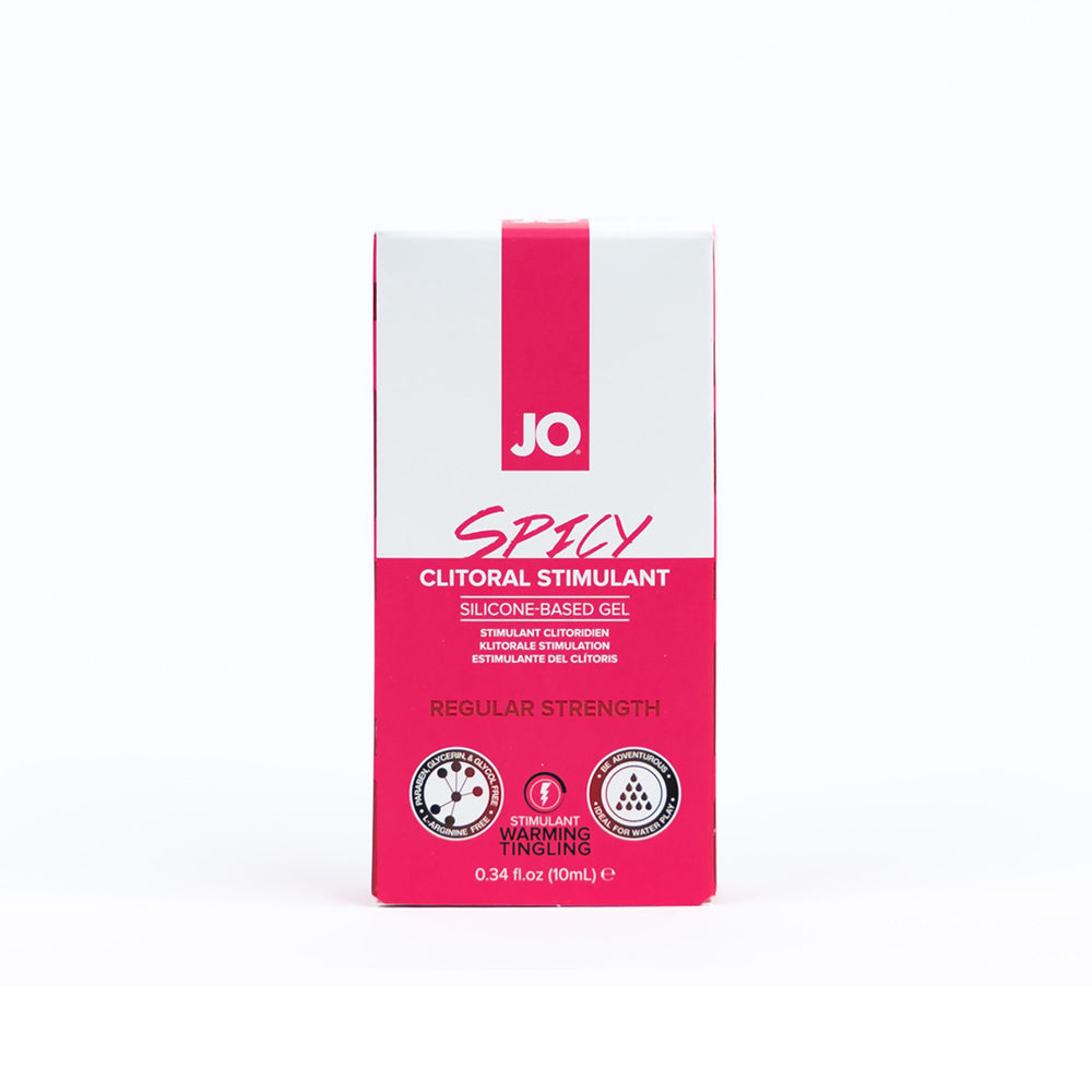 JO Spicy Clitoral Stimulant 0.34 oz. System JO Spicy white-and-pink 0.34-ounce retail box