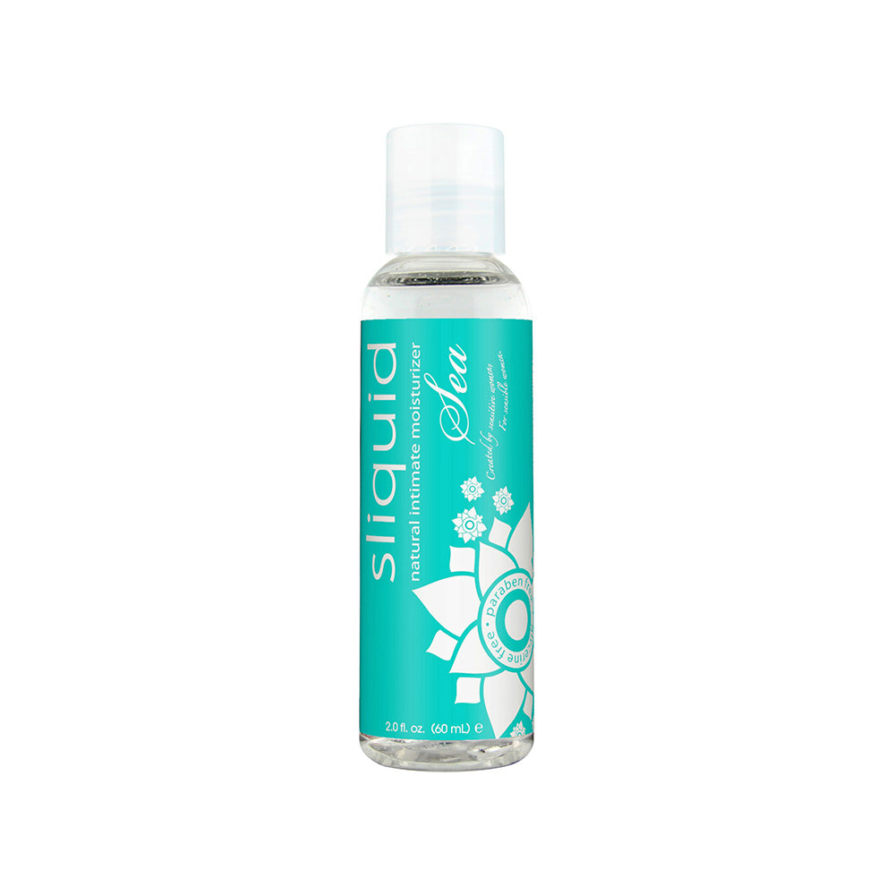 Sliquid Sea Water-Based Lubricant with Seaweed 2 oz. Sliquid Sea Water-Based Lubricant clear 2 oz bottle with teal label and white cap