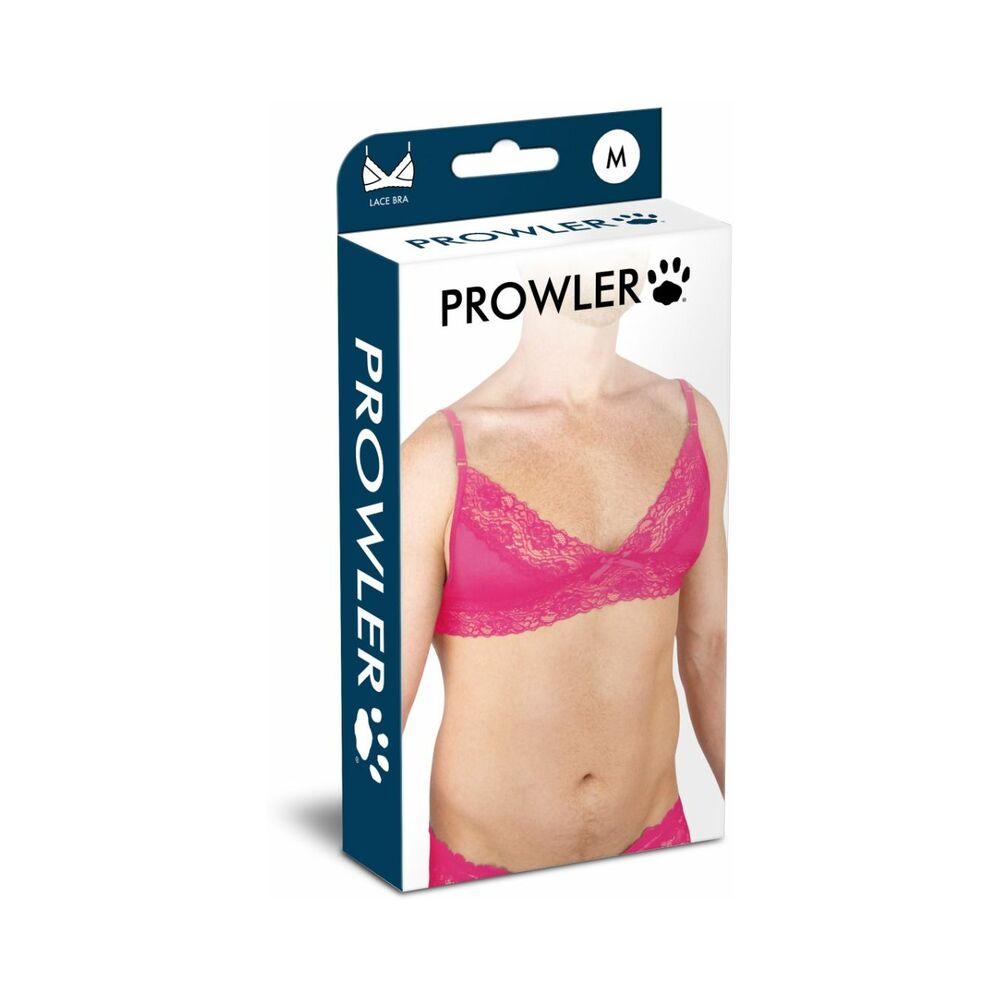 Prowler Lace Bra Pink M Prowler medium pink lace bra in size-M display box